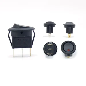12V 3 Pin 20A Round Rocker for Boat LED Light Toggle SPST On Off Switch CE Certified Electrical Equipment