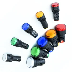 12V-380V LED Plastic Indicator Lights 16mm & 22mm IP65 for Control Panel