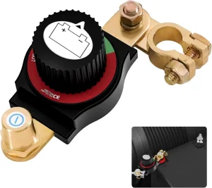 12V 48V Top Post Master Battery Isolator Disconnect Switch On Off Kill Switch 275A for Car RV Boat ATV