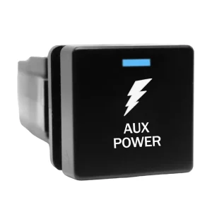 12V AUX POWER Switch Square on OFF LED Push Button Switch for Isuzu D Max Mazda BT50 24 Gear Box Center Console