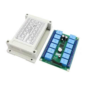 12V DC 12-Channel Remote Receiver Switch Controller 315/433MHz Learning Code & Rolling Code Relay Circuit Switch