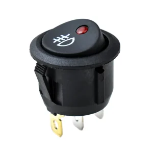 12V Green LED Boat-Shaped SPST Toggle Switch for Car Lighting Industrial Use Cat Eye Circular Fish-Eye Lamp CQC Certification