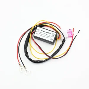 12V LED Daytime Running Lights (DRL) Relay Cable Harness with Dimming Controller for Car