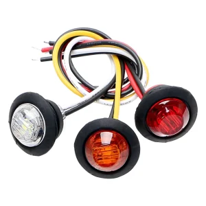 12V LED Indicator Side Marker Light Black ABS+LED Retrofit Accessories for Trailer Clearance Trucks