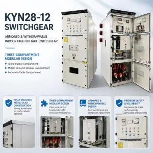 12kV Medium Voltage Metal Clad Switchgear with Partial Discharge PD Monitoring Sensors and Al Zn Coated Steel