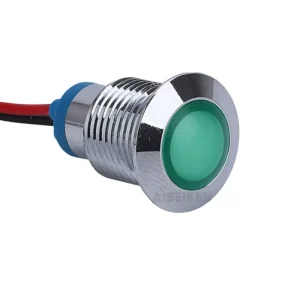 12mm 12v 24v Led Indicator Light Panel Ball Wired Lead 150mm Long IP65 Red Blue Brass Chrome 220v Metal Indicator Light
