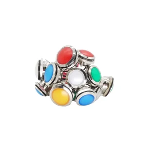 12mm 16 19mm Indicator Lights Ultra-Short Metal LED Indicator Light 12V24V220V