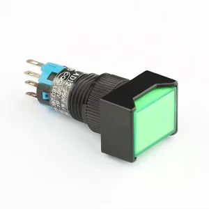 12mm 1NO1NC Latching 12V Plastic Push Button Switch With LED