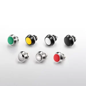 12mm Dome Mini Electric Waterproof Push Button Switch Momentary On-Off Door Bell 48V IP65