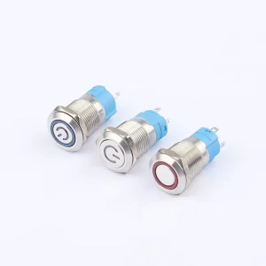 12mm Lighted Push Button Switch Self-holding Self-resetting Latching Pushbutton Switch