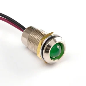 12mm Metal Pilot Lamp IP67 Signal Lamp 24/36V/48V/110V/220V 12 Volt LED Indicator