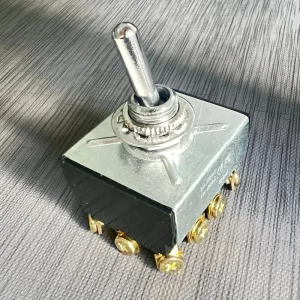 12mm Panel Mount 12Pin 4Pole 2Pos 4PDT ON ON Toggle Switch for