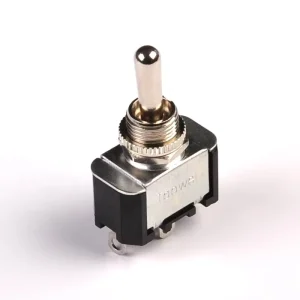 12mm Panel Mount One Sided Momentary (ON) OFF ON SPDT Toggle Switch