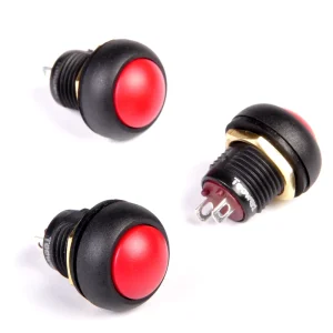 12mm Solder Lug Terminals Panel Mount Momentary Sealed Round Push Button Switch