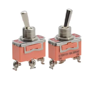 12mm Toggle Switch Toggle Rocker Switches E TEN1121 3PIN ON ON 15A 250V Button switch for High Current Car Modified