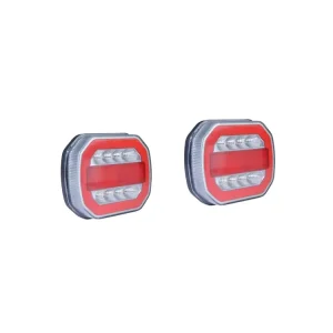 12v Wireless Magnetic LED Rear Tail Lights Battery Tow Towing Van Lamp Tail Light Stop Indicator Trailer Rear Lights