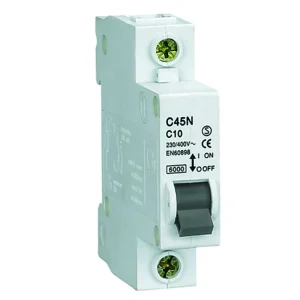 1~4P Miniature Circuit Breaker (MCB) 6kA Breaking Capacity C-Curve Trip 230/400V AC 10-63A