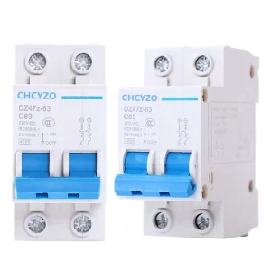 15A 16A 30A 50A 4kA High Voltage 220V DC 1P 3A-63A MCB Small Miniature Air Switch Circuit Breaker
