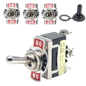 15A 250V 3 Position Switch Toggle Switch ON OF ON 29mm Momentary Switch 3PIN