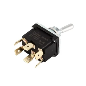 15A 250V 6PDT Self-Locking 6Pin Toggle Switch ON OFF ON