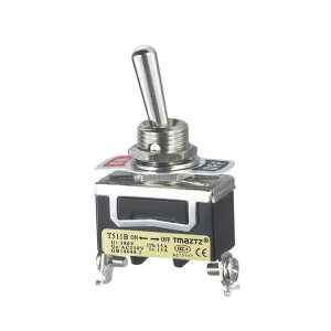 15A 250V AC on OFF 2 Position TEN1021 SPST Heavy Duty Rocker Toggle Switches
