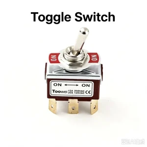 15A ON OFF 4 Pin Toggle Switch 6A 250V IP14 3P Solid Connection Precise Operation for General Devices