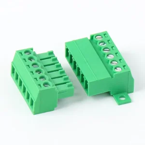 15EDGK-3.81/3.5mm Green Flame Retardant PBT 1.5m Impedance Plug-In Terminal Block Docking Socket Connector 1 Position 1 Core