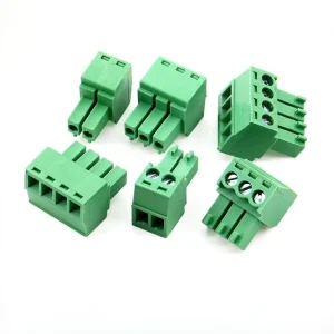 15EDGK 3.81 3.5mm Solderless Mating Plug in Terminal Block PA66 Material Green Flame Retardant Plug