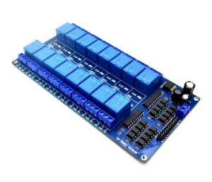 16 Channel Relay Module with Optocoupler Protection LM2596 Power Control Board Module 5V/12V