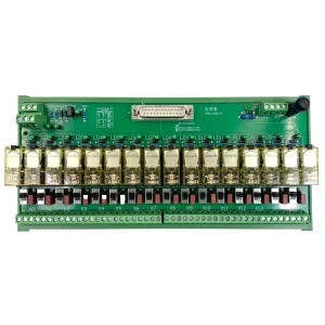 16 Channel Sealed Relay Output Module with DB25 Connector 12A Screw Terminal DIN Rail Mount SMD 16DO R Red