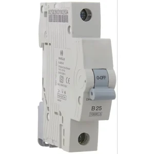 16A 1 Pole Miniature Circuit Breaker (MCB) 240V 50Hz Rail Mounting
