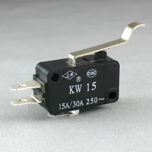 16A 15A 250V Limit Switch Black Color Micro Switch with Simulate Roll for Home Appliance