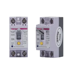16A 2P1E 2P2E Earth Leakage Circuit Breaker with LED Indicator Residual Current Operated MCB Factory