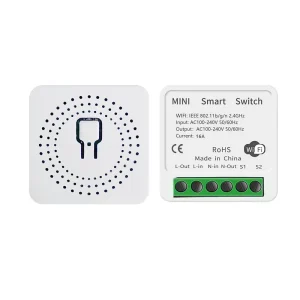 16A Mini WiFi Smart Touch Switch Wireless Remote Control Light Switch Tuya Smart APP Work with Google Home and Alexa