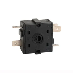 16A250VAC Multi Position Rotary Cam Switch Motor Control Selector with Plastic Material 360 Rotation IP20 Protection