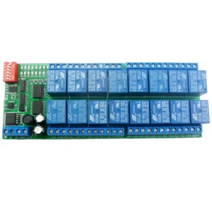 16ch DC 12V RS-485 Modbus RTU Relay Board RS485 Bus Remote Control Switch for LED Motor PLC PTZ Camera Smart Home