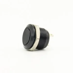 16mm 19mm 22mm Black Ultra Thin Micro Momentary Waterproof Push Button Switch with Ring LED