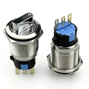 16mm 19mm 22mm Stainless Steel Rotary Push Button Key Selector Switch Self locking Self reset IP65 IP66 2 3 Position