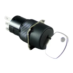16mm 2 Position 3 Position Latched Equipment Selector Rotary Key Switch
