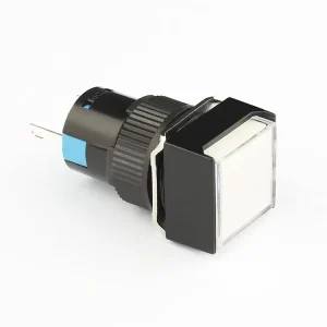 16mm 24V LED White Square Head Indicator Light