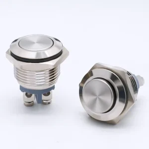 16mm Metal Push Button Switch Screw Terminal Normally Closed (NO) Momentary Reset Power Button