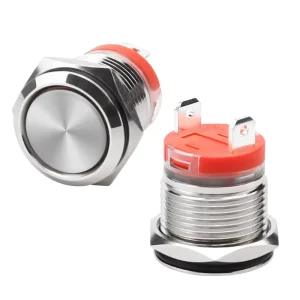 16mm Metal Push Button Switch Waterproof IP65 2pin screw Momentary Push Button Switches