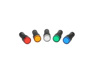 16mm Series LED Indicator Lamp Red Green Blue Yellow White Pilot Lamp for 380V 220V IP53 Plastic