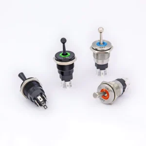 16mm Toggle Switch RGB LED Stainless Steel Housing IP67