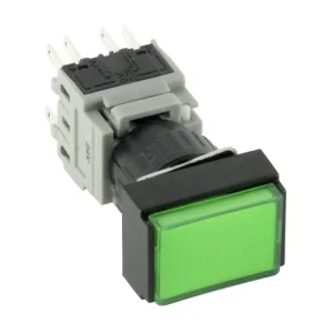 16mm illuminated momentary square push button switch (LAS1-BJ/22G/12V) (Dia. 16mm) (CE, CCC, ROHS, REECH)