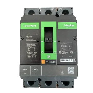 18KA MCCB Powerpact HDL36150 3 Pole 150A Circuit Breaker