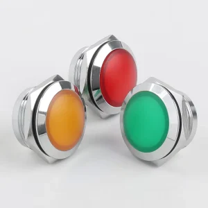 19MM Short Solder Pin LED Metal Indicator Light Dome Soft Signal Lamp Red Green Yellow Blue White Available IP66 Waterproof