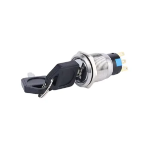 19mm 2 Position 1NO1NC Electrical Key Switch Selector Switch