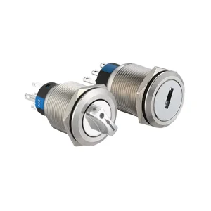 19mm 22mm Illuminated Explosion Proof Metal 2 3 Position Selector Rotary Switch