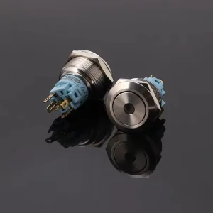 19mm Stainless Steel LED Illuminated Waterproof Push Button Switch Anti Vandal LED Push Button